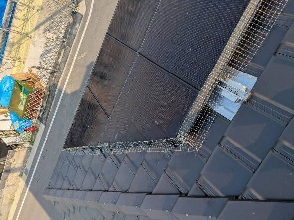 太陽光パネルの防鳥工事｜滋賀県近江八幡市 イメージ